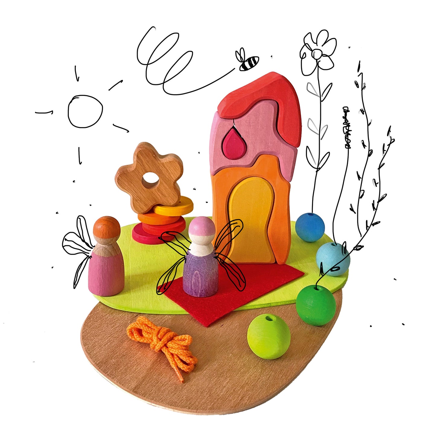 GRIMM'S Small World Play Down By The Meadow