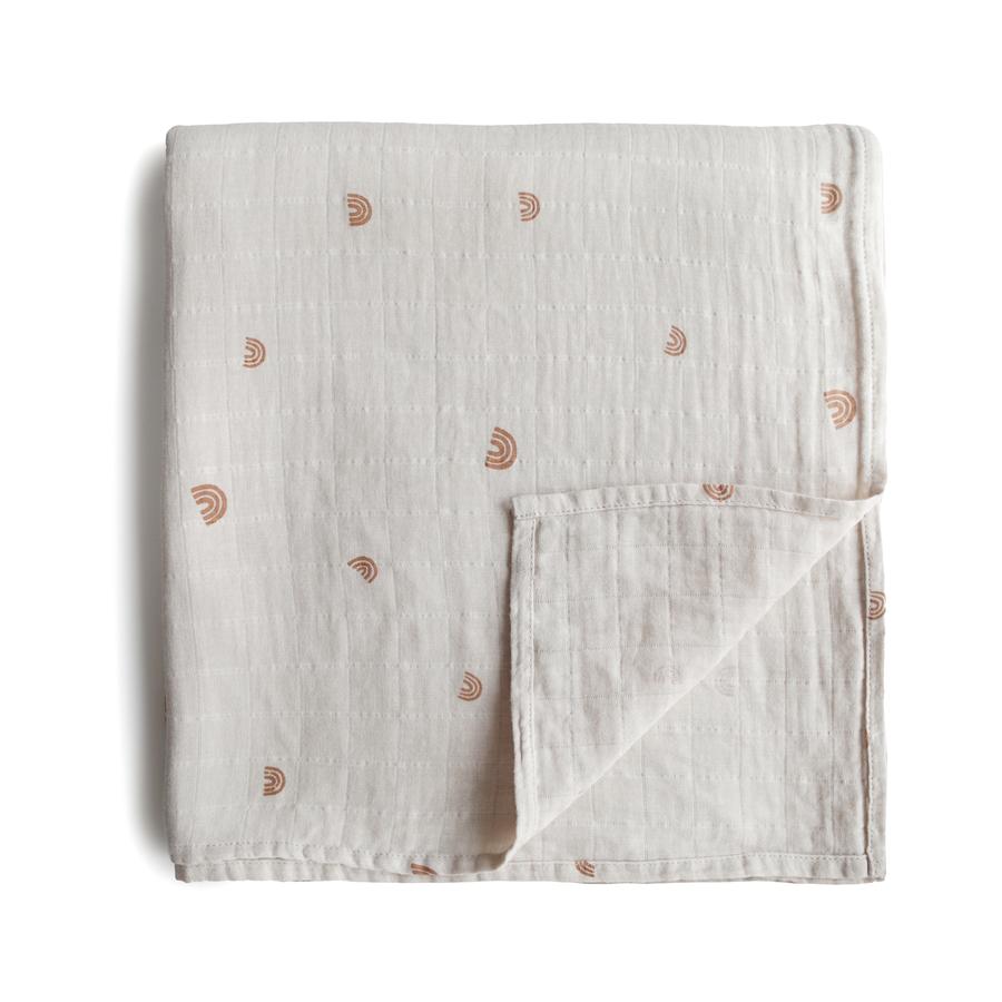 Mushie - Organic Cotton Muslin Swaddle Blanket