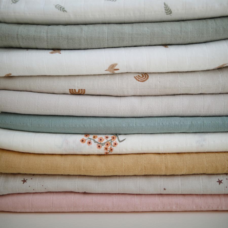 Mushie - Organic Cotton Muslin Swaddle Blanket