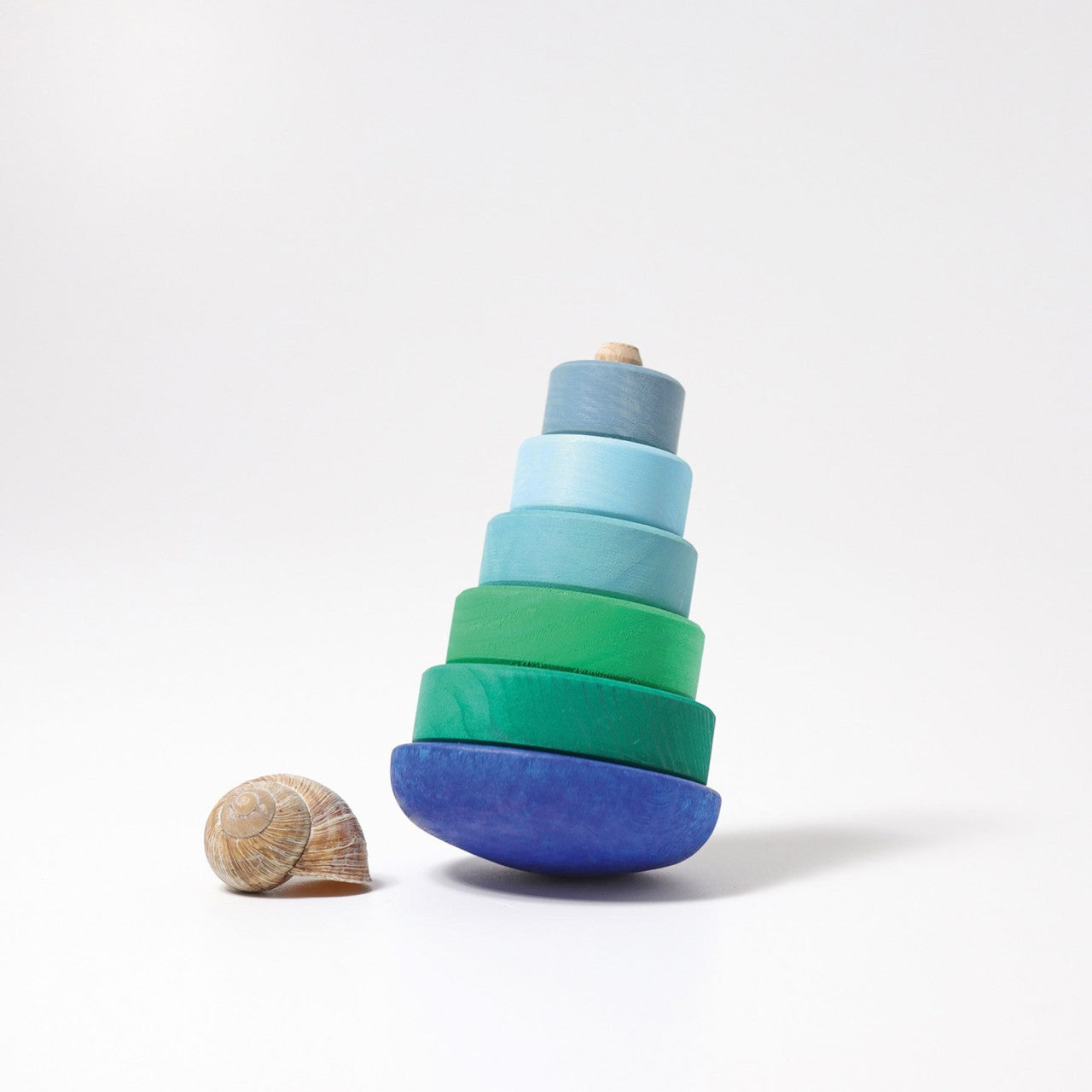 GRIMM'S Wobbly Stacking Tower Blue