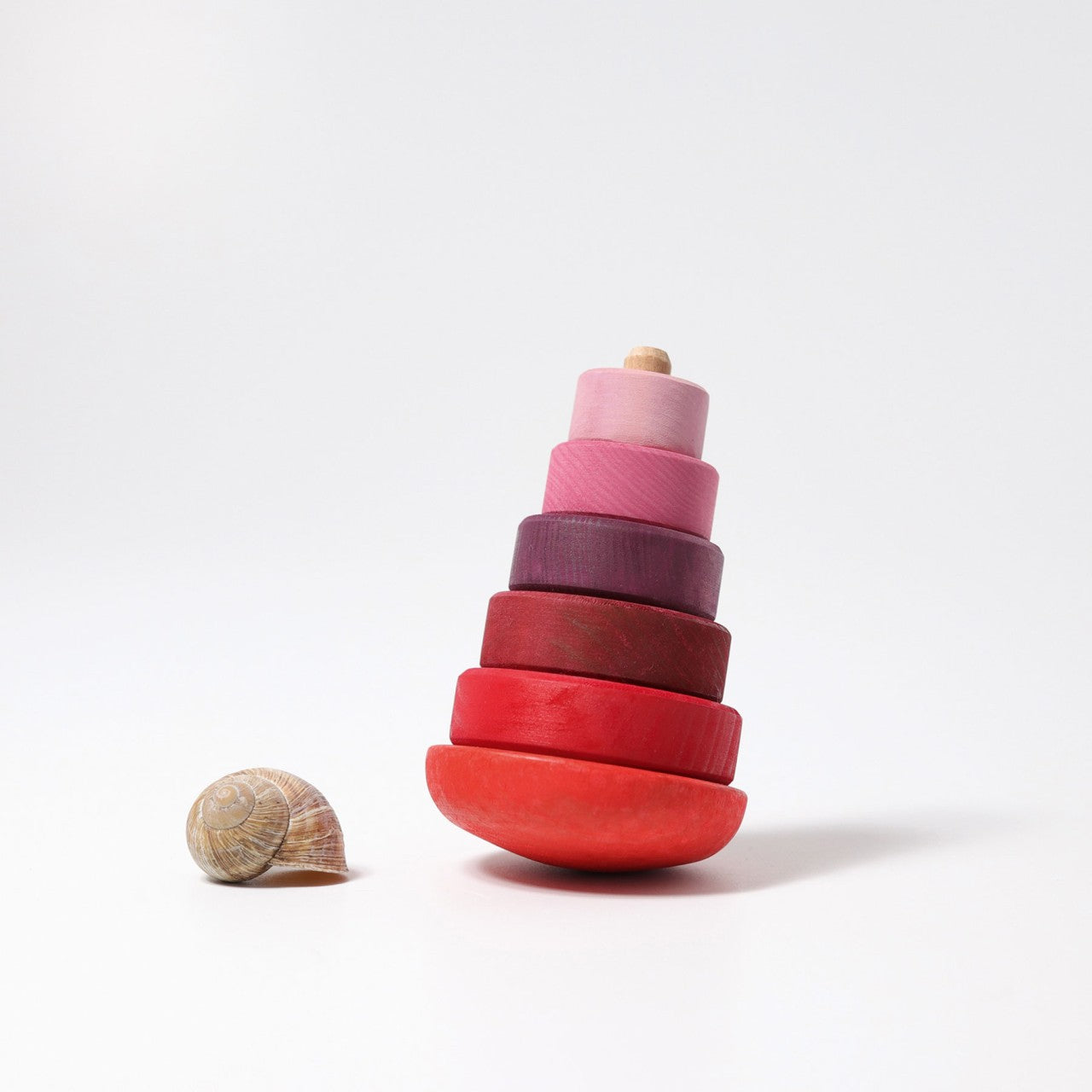 GRIMM'S Wobbly Stacking Tower Pink