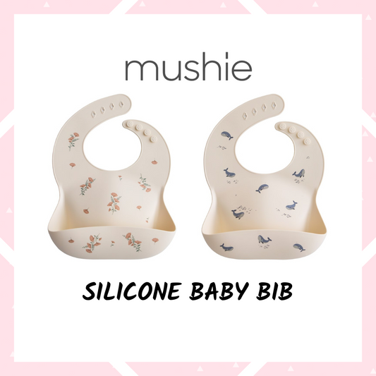 Mushie - Silicone Baby Bibs