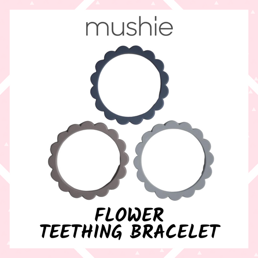 Mushie - Flower Teething Bracelet (Pack of 3)