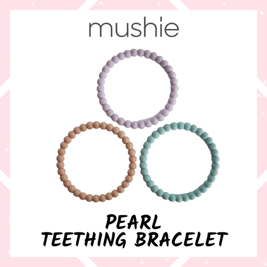 Mushie - Pearl Teething Bracelet (Pack of 3)