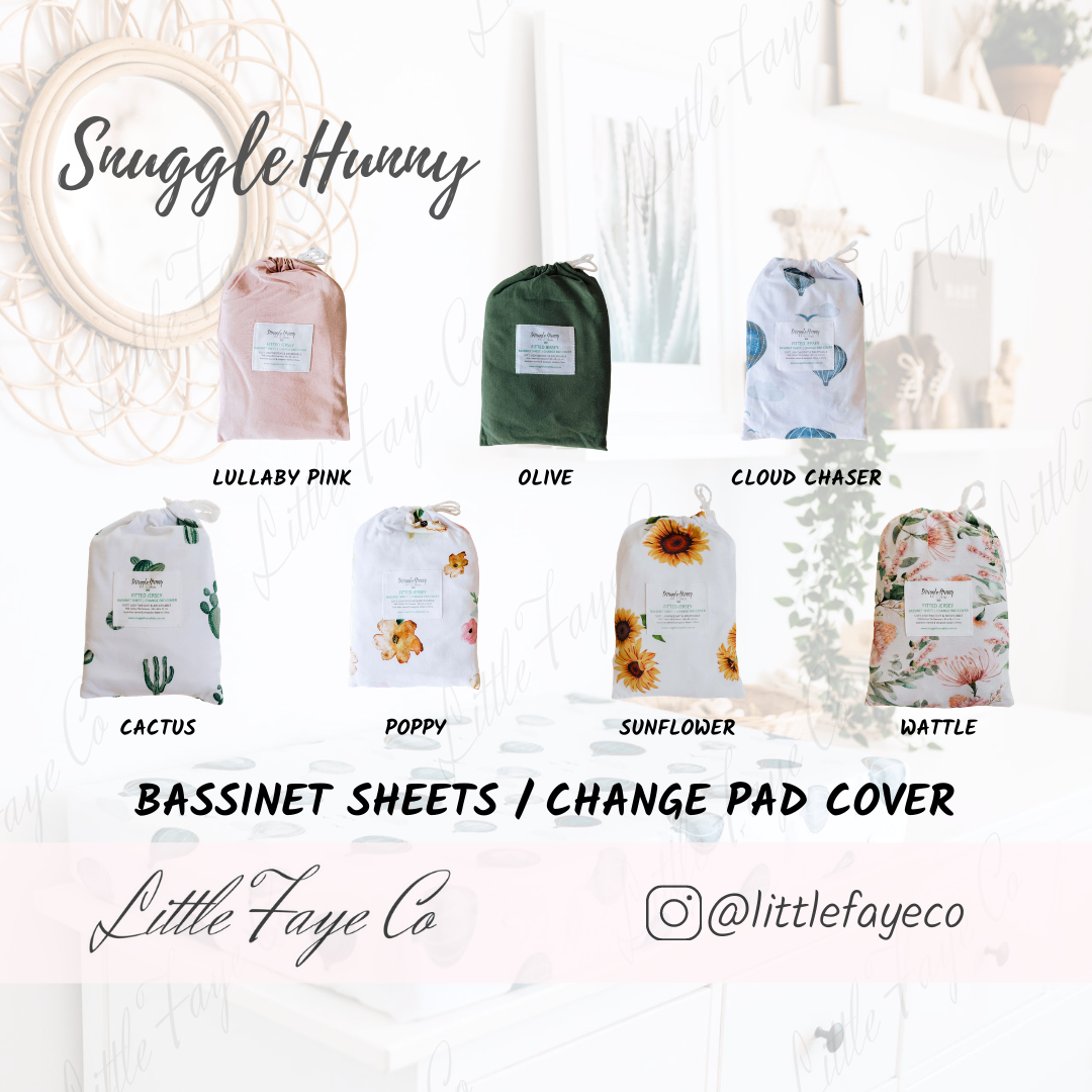 Snuggle Hunny - Bassinet Sheet / Change Pad Cover