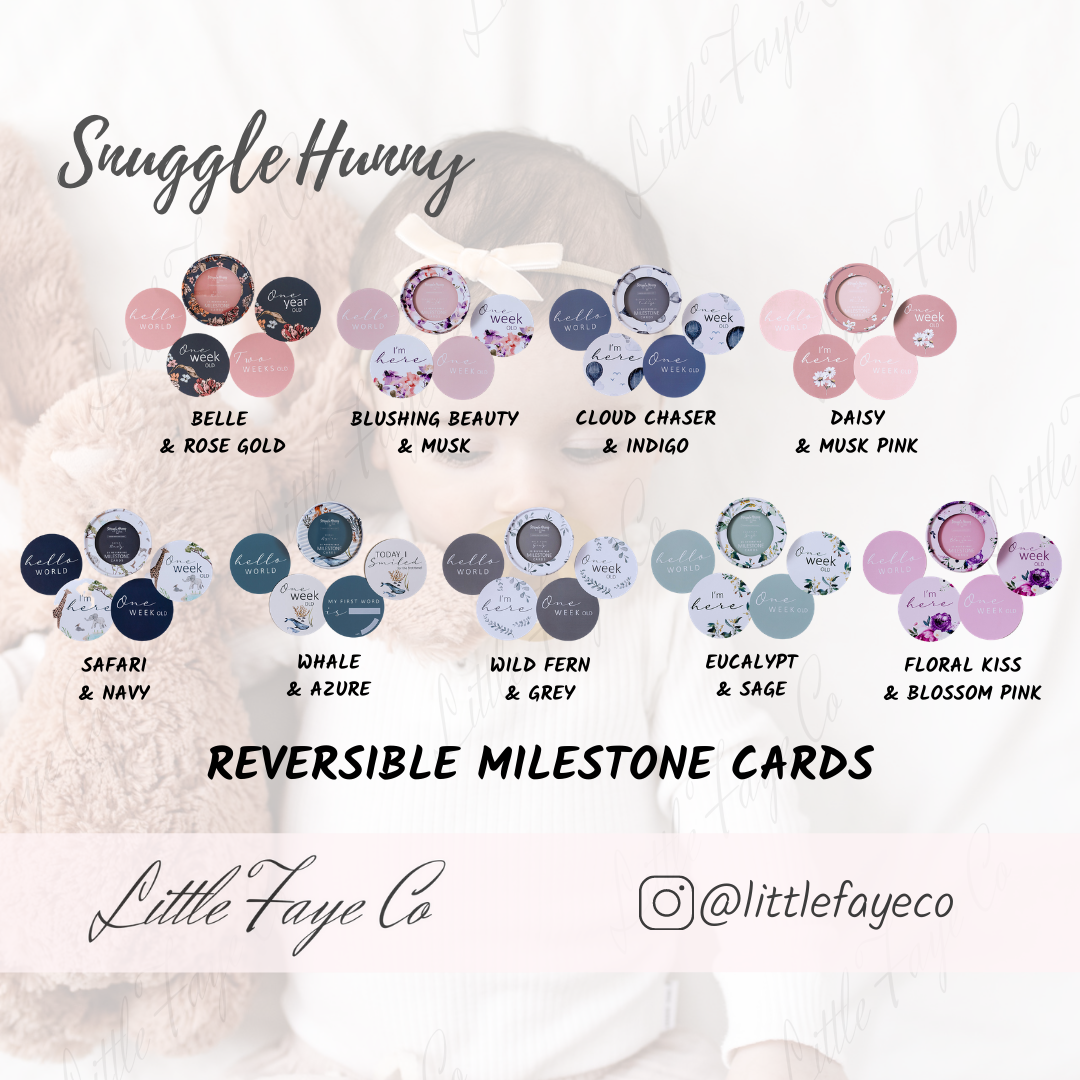Snuggle Hunny - Reversible Milestone Cards