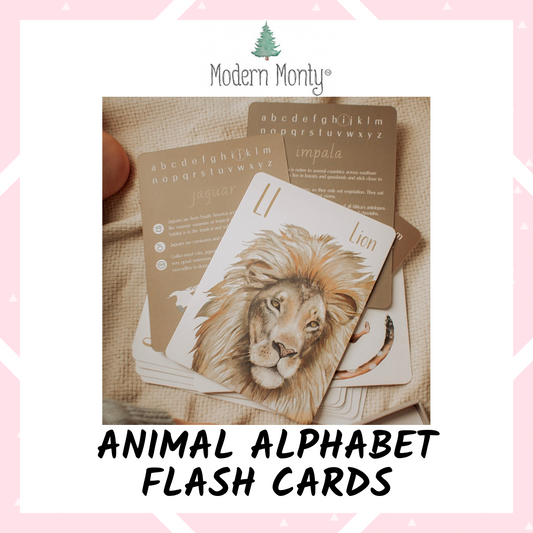 Modern Monty - Animal Alphabet Flash Cards