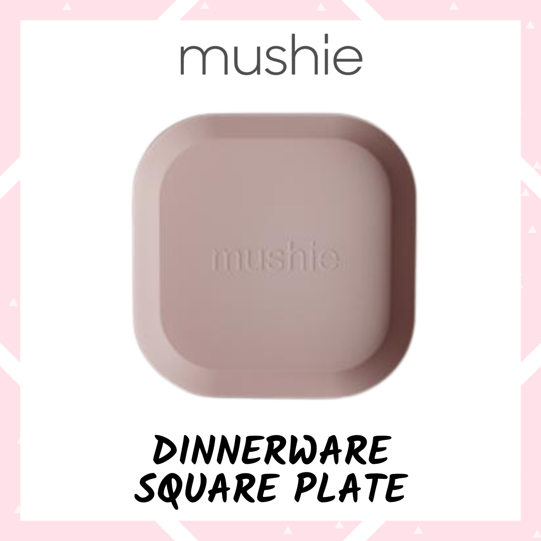 Mushie - Square Dinnerware Plates (Set of 2)