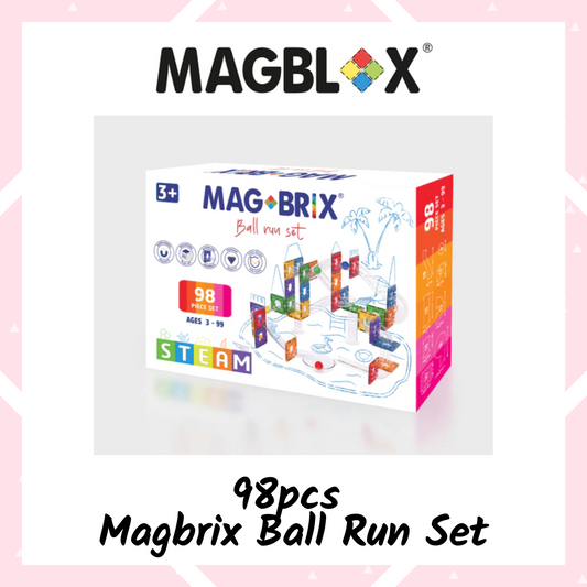 Magblox - Magbrix 98pcs Ball Run Set | Magnetic Tiles