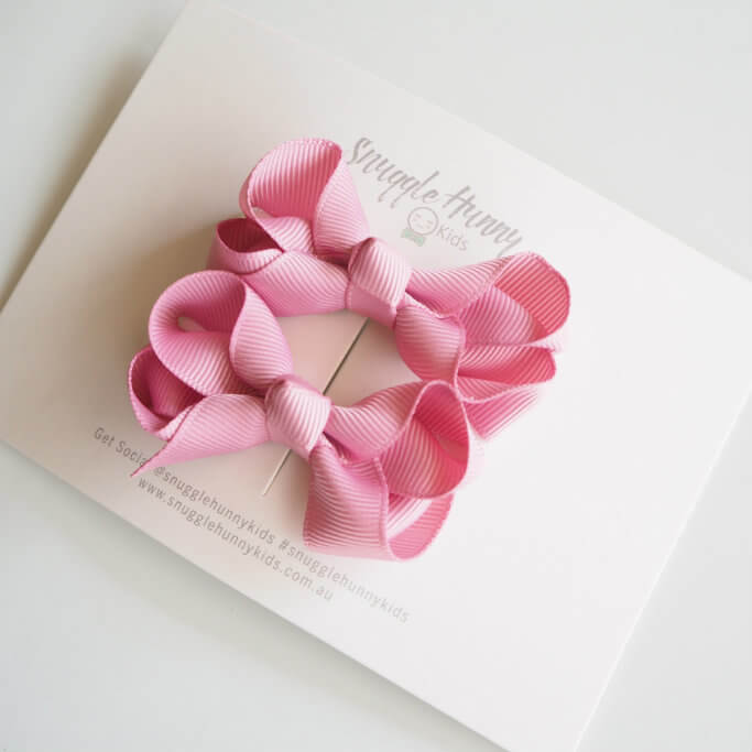 Snuggle Hunny - Clip Bow (Small Piggy Tail Pair)