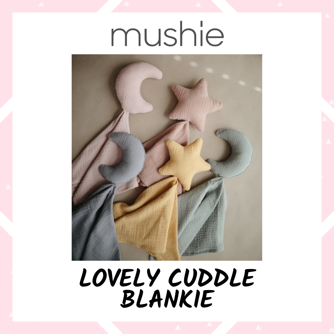 Mushie - Lovely Cuddle Blankie 100% Organic Cotton Muslin