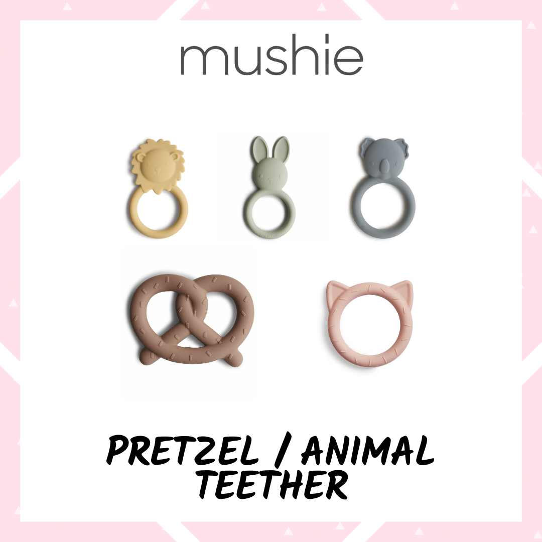 Mushie - Animal / Pretzel Teether